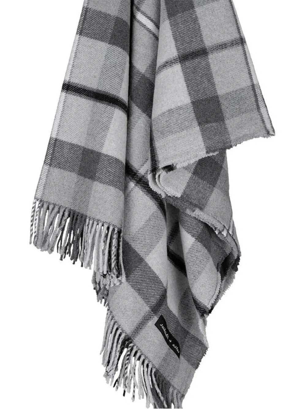 NWT Sackcloth & Ashes Folk Charcoal Blanket